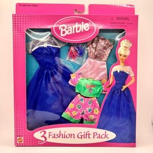 NIB/NRFP Vintage - Barbie 3 Fashion Gift Pack (1998)